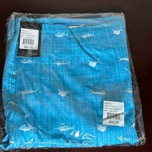 Scales brand Walkshorts . Fun fish graphics print in a light blue color .Size 42